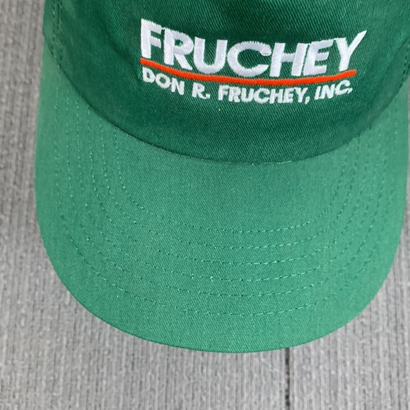 Vintage Fruchey Snapback Hat Mens OSFA Green Baseball Cap P Caps Made in USA - Picture 4 of 13